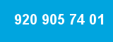 920 905 74 01 920 905 74 01